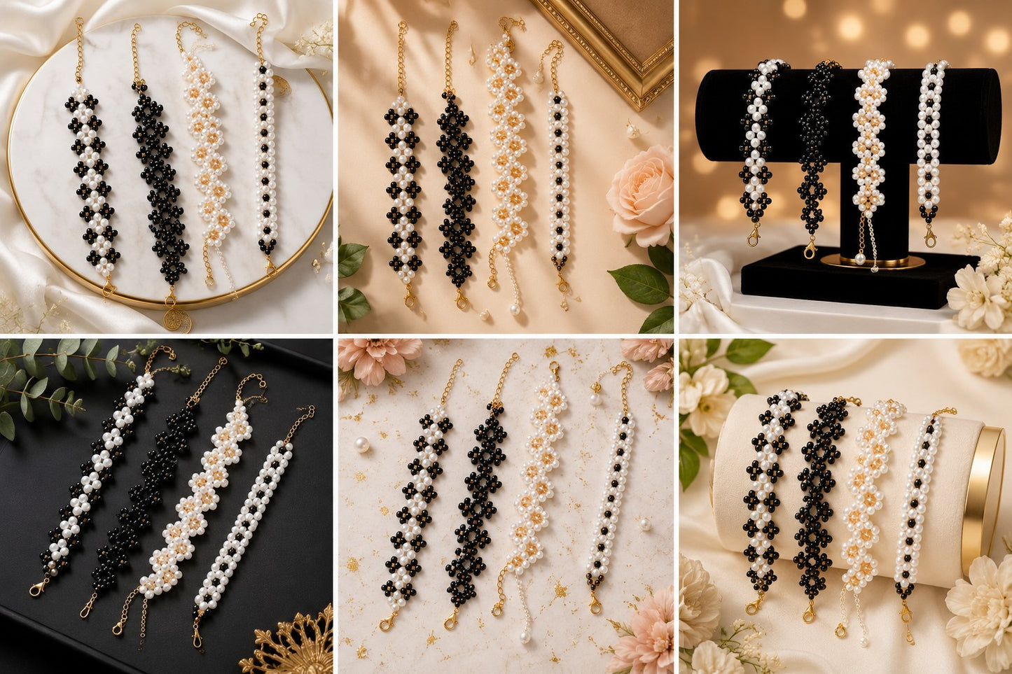 ✨ Elegant Handmade Pearl Bracelet Collection ✨