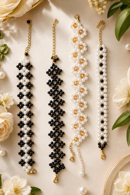 ✨ Elegant Handmade Pearl Bracelet Collection ✨